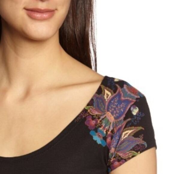 Desigual Floral Dress in Black | Size M - Picture 9 of 11